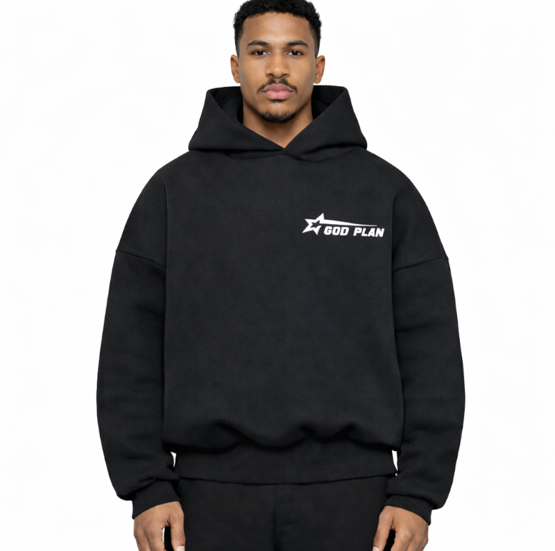 GOD PLAN PERFECT HOODIE NERA BOX LOGO
