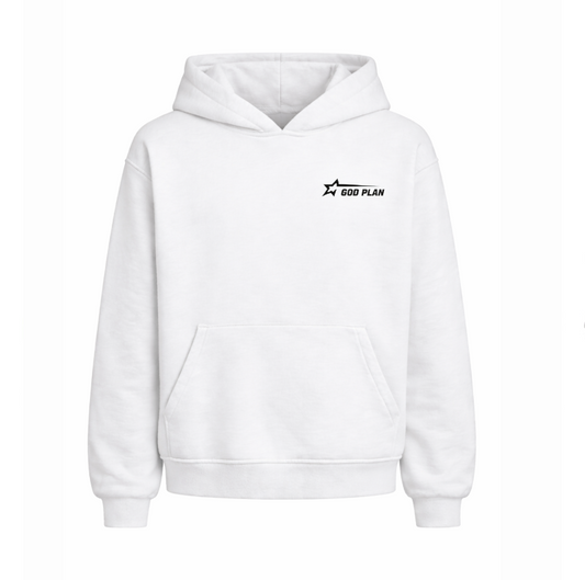 God plan perfect hoodie bianca box logo