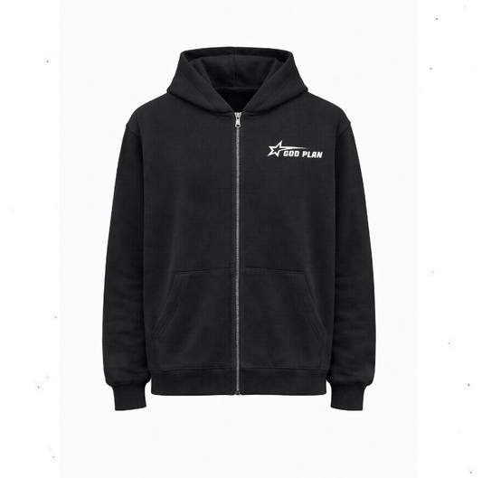 GOD PLAN HOODIE ZIP GARZATA