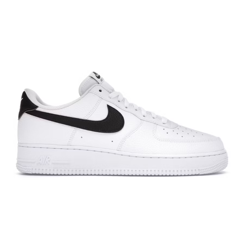 Nike Air Force 1 Low '07 White Black Pebbled Leather