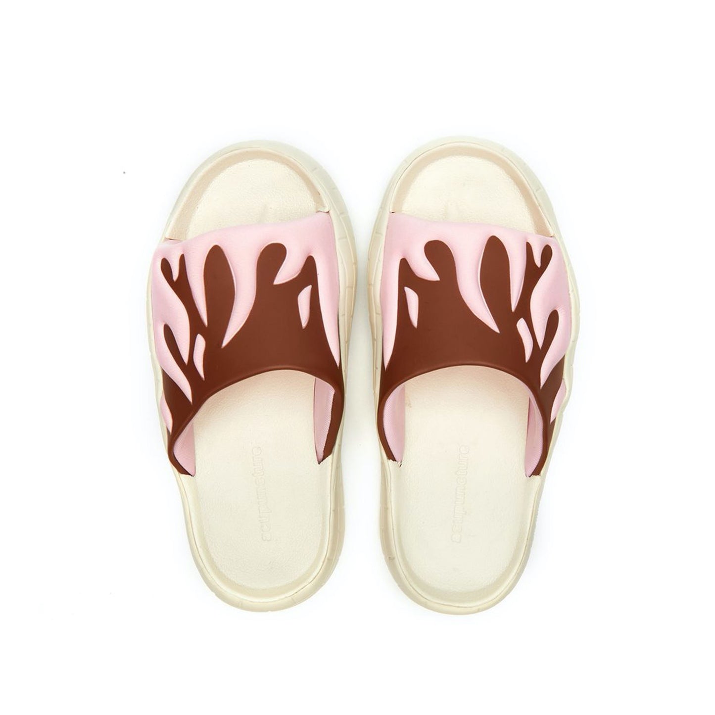 Acupuncture Ciabatte "NYU Slide Brown/Pink"