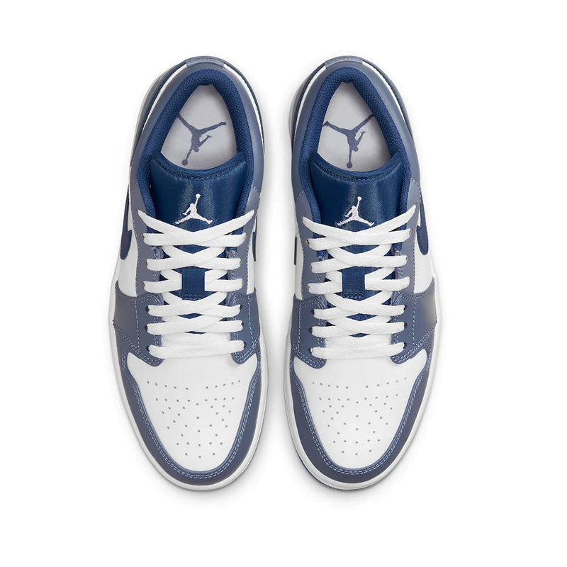 Jordan 1 Low White - Navy Blue