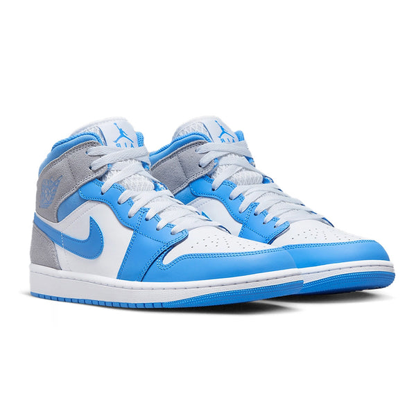 Jordan 1 Mid - University Blue Grey